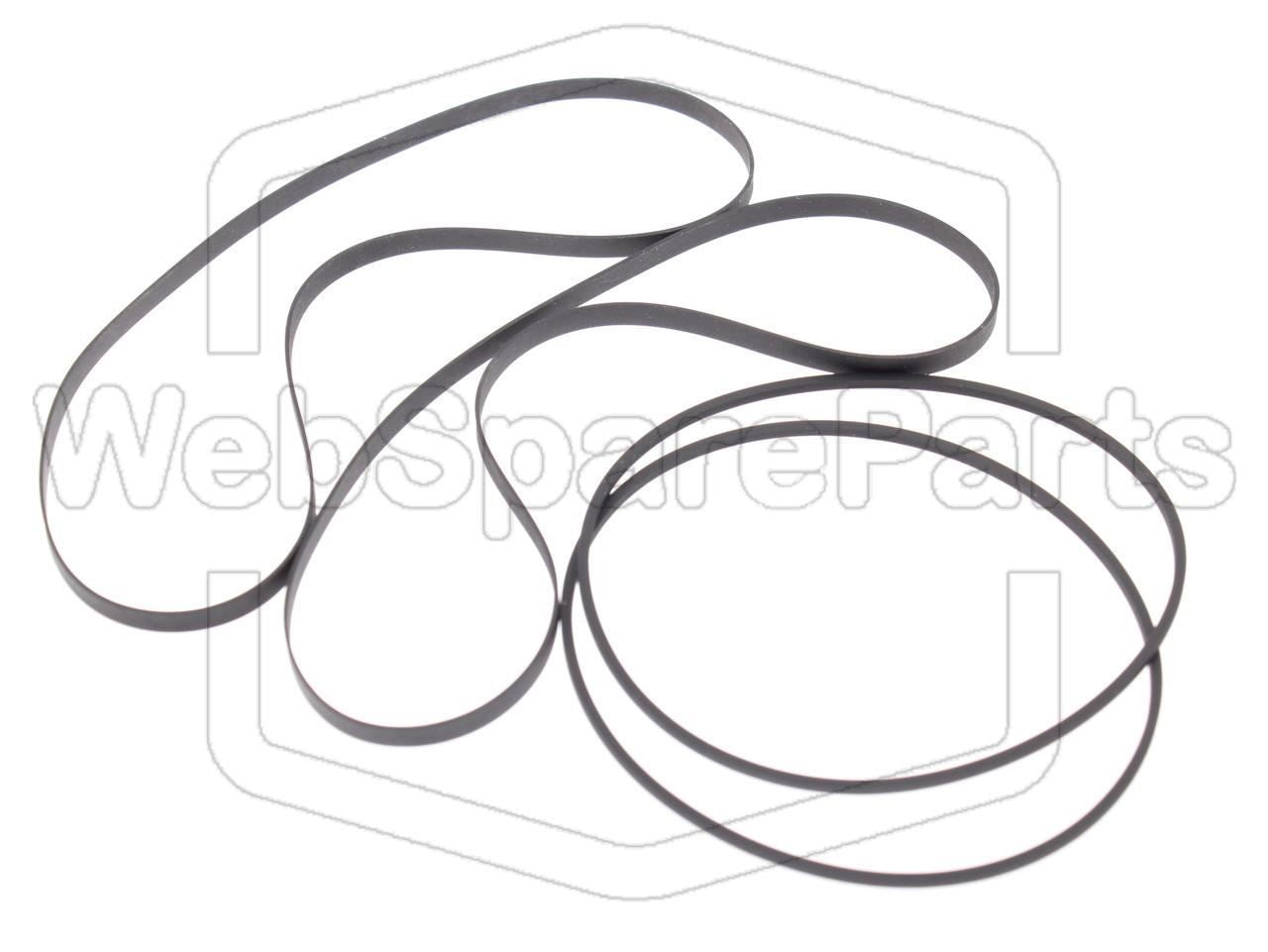 Remsæt (reservedel) til dobbelt kassettebåndoptager – Aiwa AD-WX20