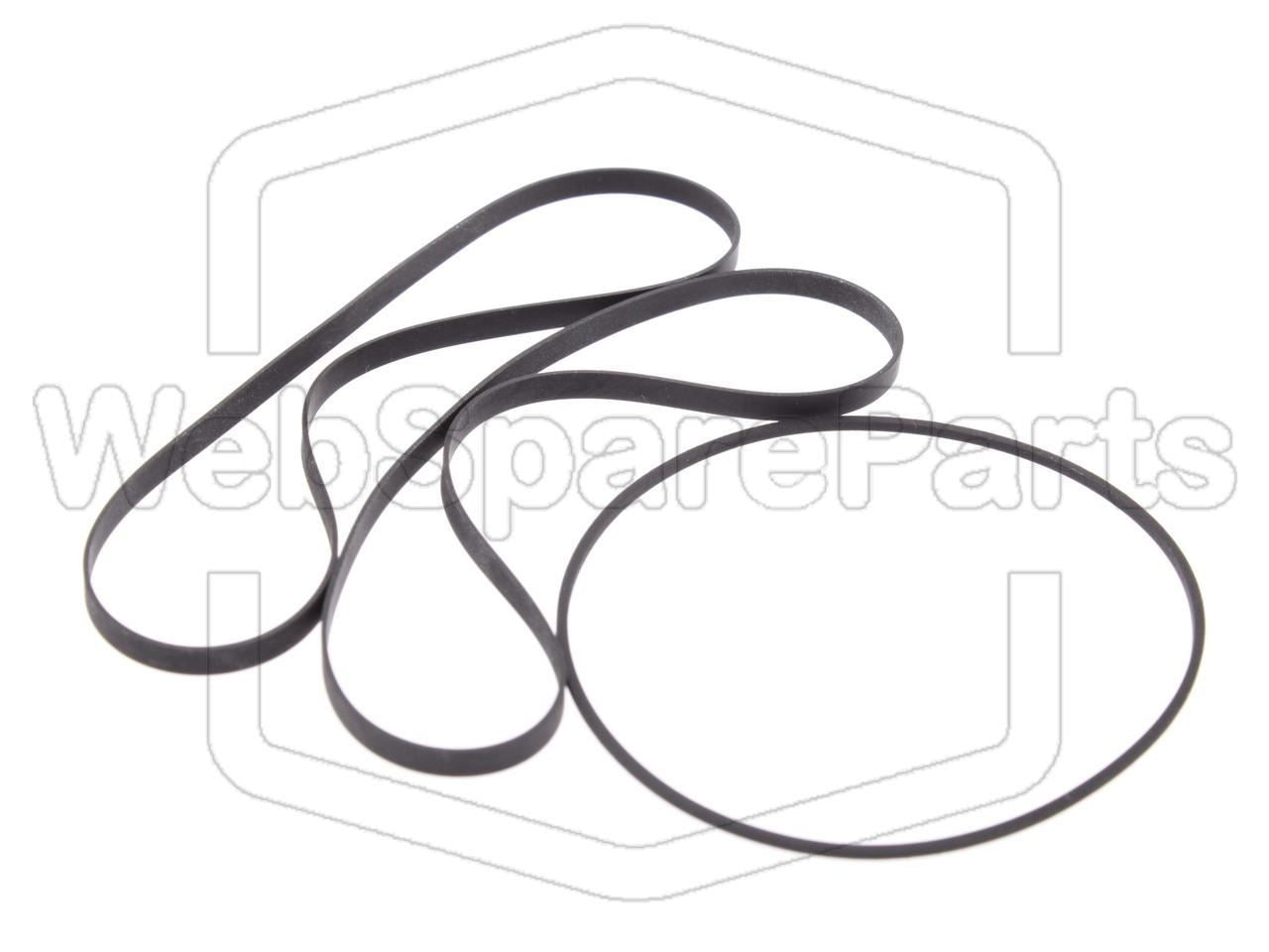 Remsæt (reservedel) til dobbelt kassettebåndoptager – Yamaha KX-W332