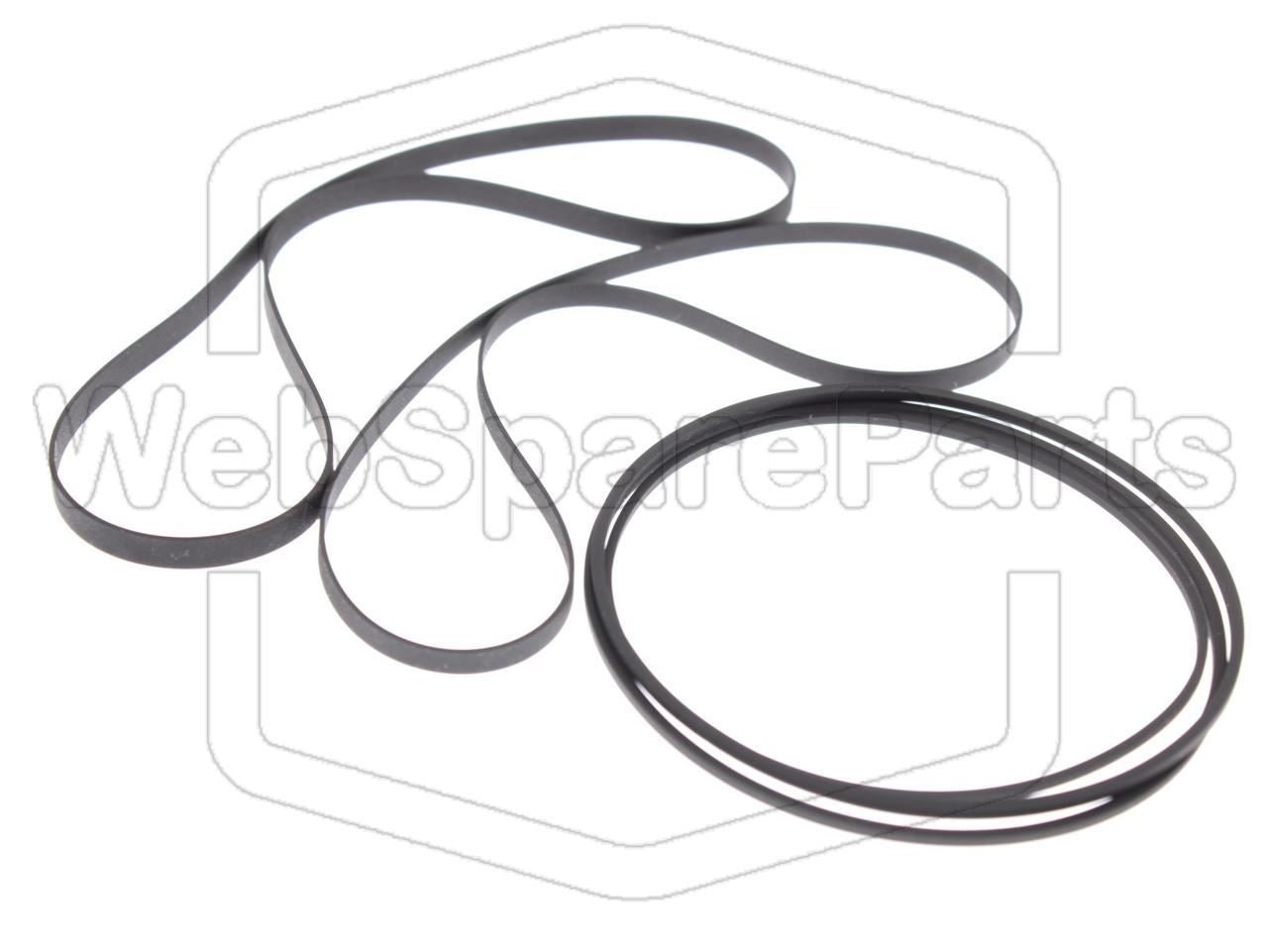 Remsæt (reservedel) til dobbelt kassettebåndoptager – Aiwa AD-WX180