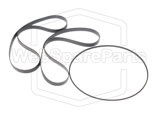 Remsæt (reservedel) til dobbelt kassettebåndoptager – Pioneer CX-W700