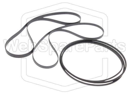 Remsæt (reservedel) til dobbelt kassettebåndoptager – Aiwa AD-WX33