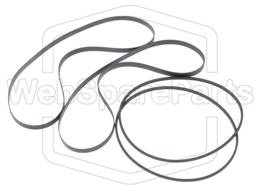 Remsæt (reservedel) til dobbelt kassettebåndoptager – Aiwa AD-WX20