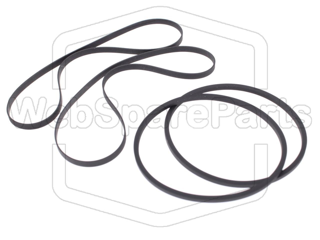 Remsæt (reservedel) til dobbelt kassettebåndoptager – Kenwood RX-D500