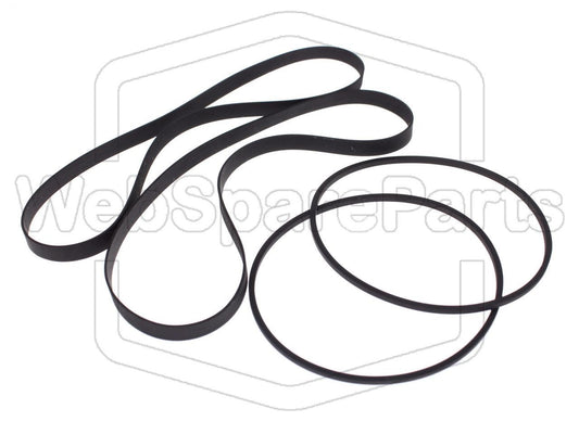 Remsæt (reservedel) til dobbelt kassettebåndoptager – Kenwood KX-W6020