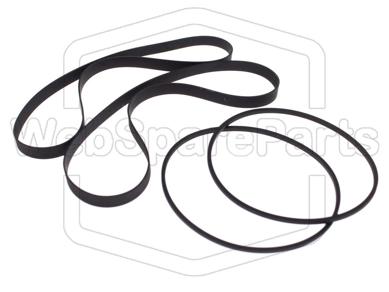 Remsæt (reservedel) til dobbelt kassettebåndoptager – Pioneer CT-W801R