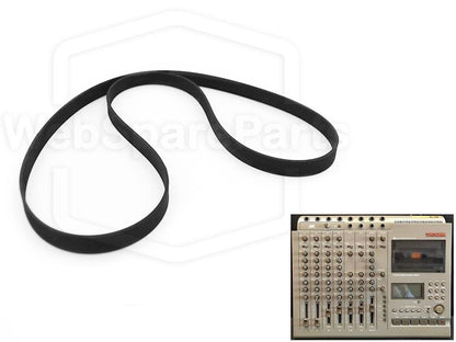 Capstanrem (reservedel) til kassettebåndoptager – Teac-Tascam 464 PORTASTUDIO