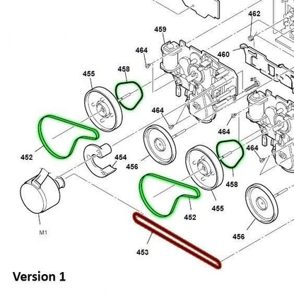 Remsæt (reservedel) til kassettebåndoptager – Sony HCD-MC1