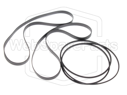 Remsæt (reservedel) til dobbelt kassettebåndoptager – Pioneer CT-W710R